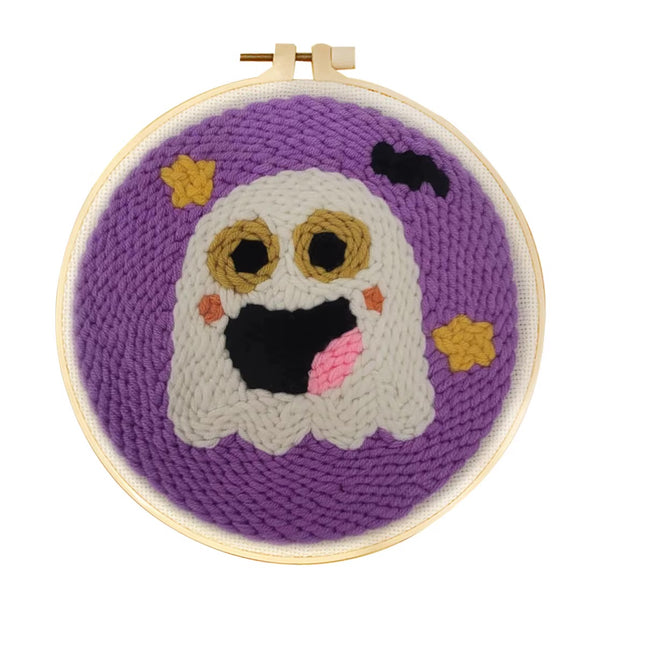 Punch Needle Embroidery Starter Kit Punch Needle Kits Pumpkin Pattern Cross Stitch For Adults Kids Halloween Gift Home Decor