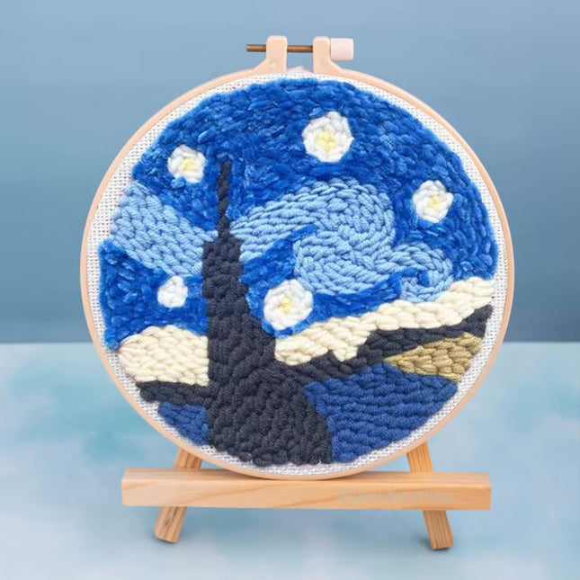 Punch Poke Needle Embroidery Craft Kit Shiba Inu Dog Duck Rainbow Bear Cute Kids Children Funny Easy DIY Play Set For Beginner