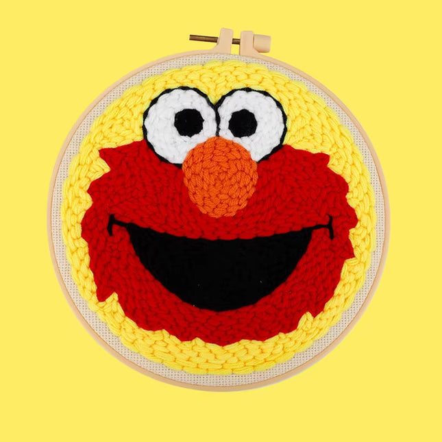 DIY Embroidery Starter Kits For Beginner Punch Needle Kids Disney Handicrafts Poking Embroidery Hoop Yarn Painting Arts
