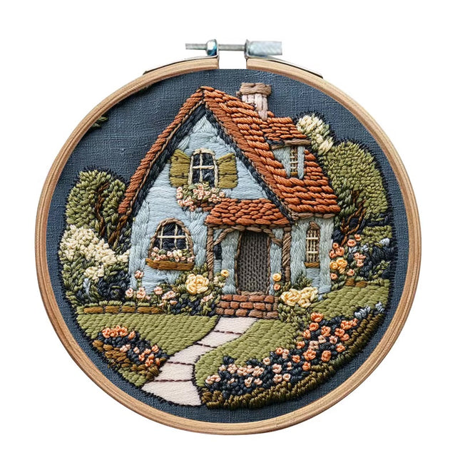 Original New Embroidery Kit DIY Handmade Fabric Material Kit Creative Handmade Needle and Thread English