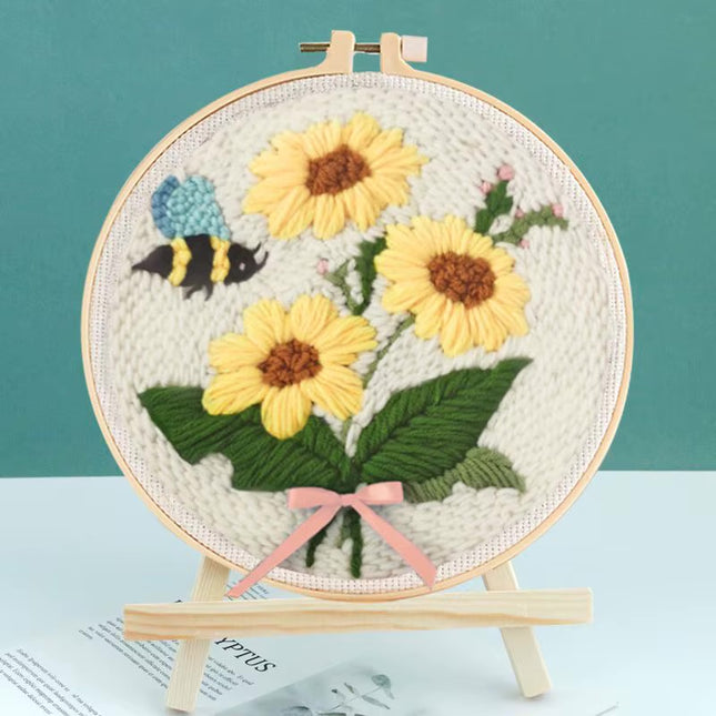 Embroidery Starter Kit Magic Punch Needle Rug Hooking DIY Craft Magic Needle For Embroidery Tufting Knitting Sewing Tool Set
