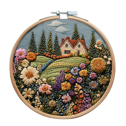 Original New Embroidery Kit DIY Handmade Fabric Material Kit Creative Handmade Needle and Thread English